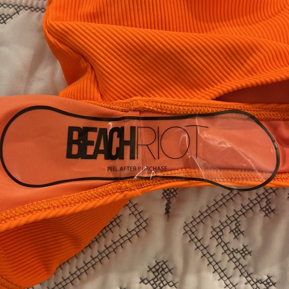 NWT Beach Riot Celine One Piece in Oriole Orange - Picture 8 of 11
